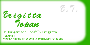 brigitta topan business card